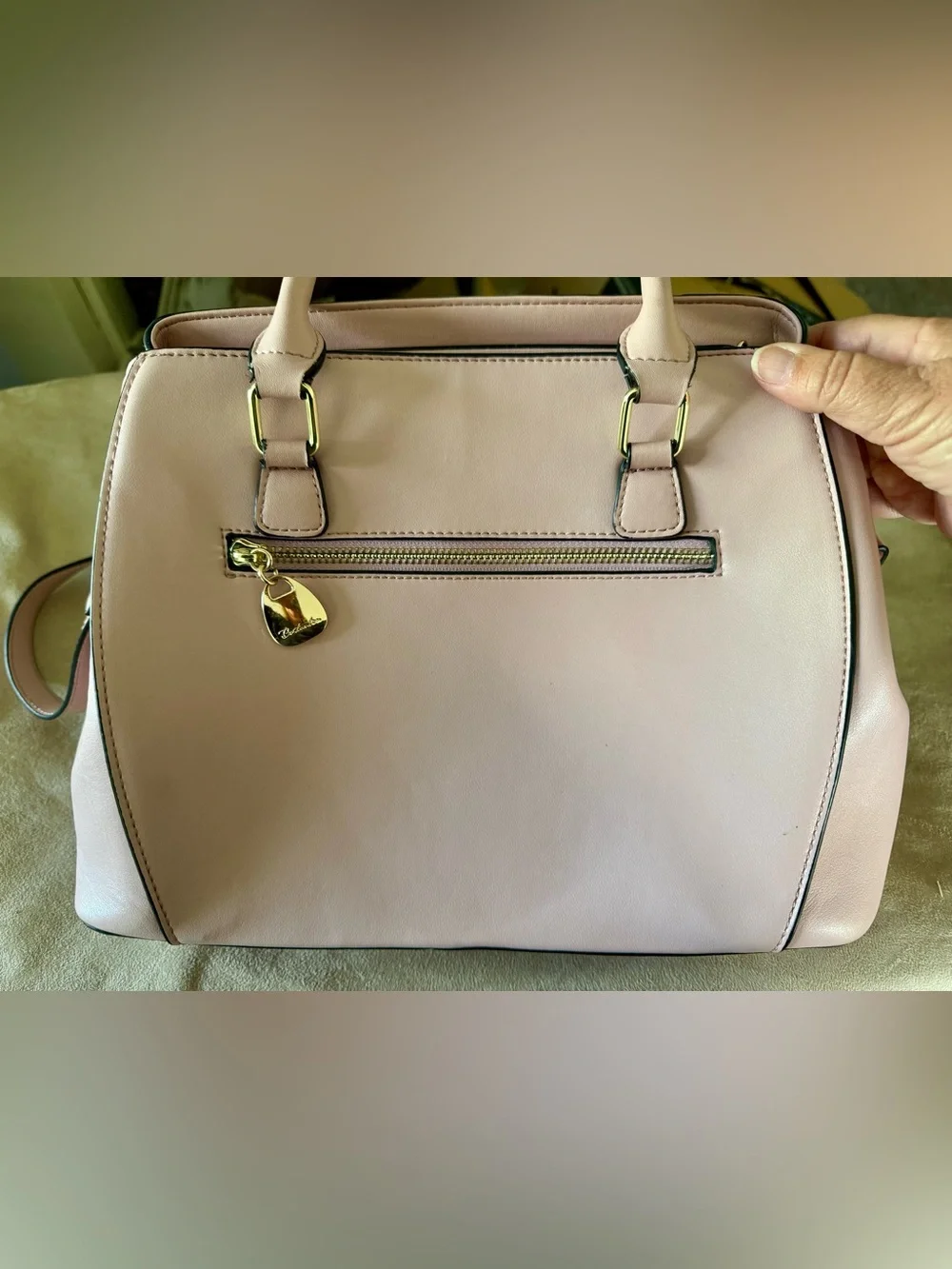 Pink Bostanten Leather Bag